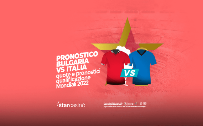 Pronostici Bulgaria Italia Qatar 2022 StarCasinò