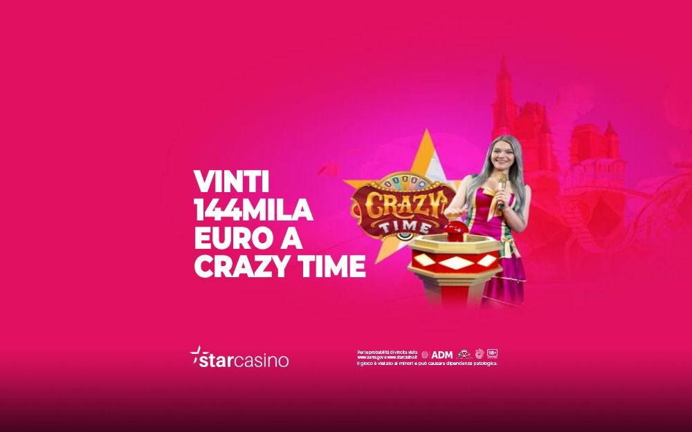 Vincita Crazy Time StarCasinò