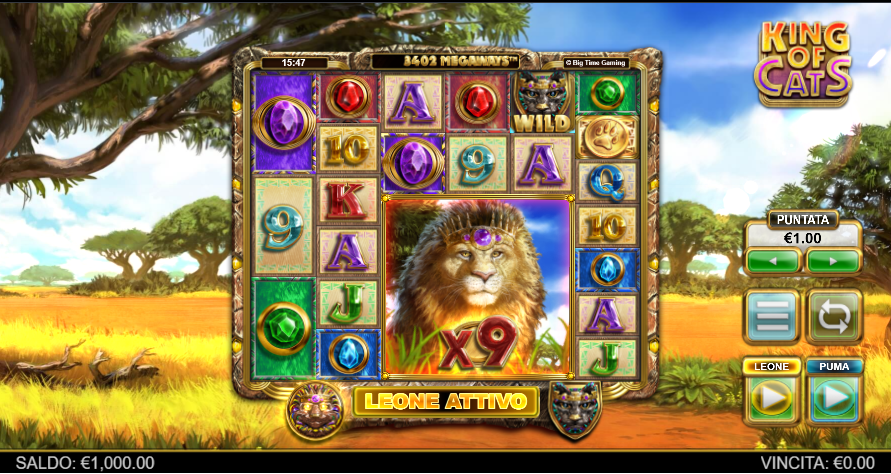 Recensione Slot King of Cats Megaways | StarCasinò Blog