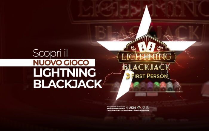 lightnining blackjack starcasinò