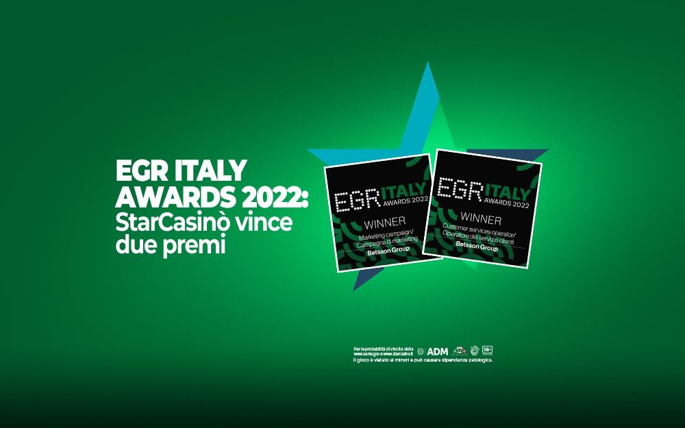 EGR AWARDS 2022 starcasinò